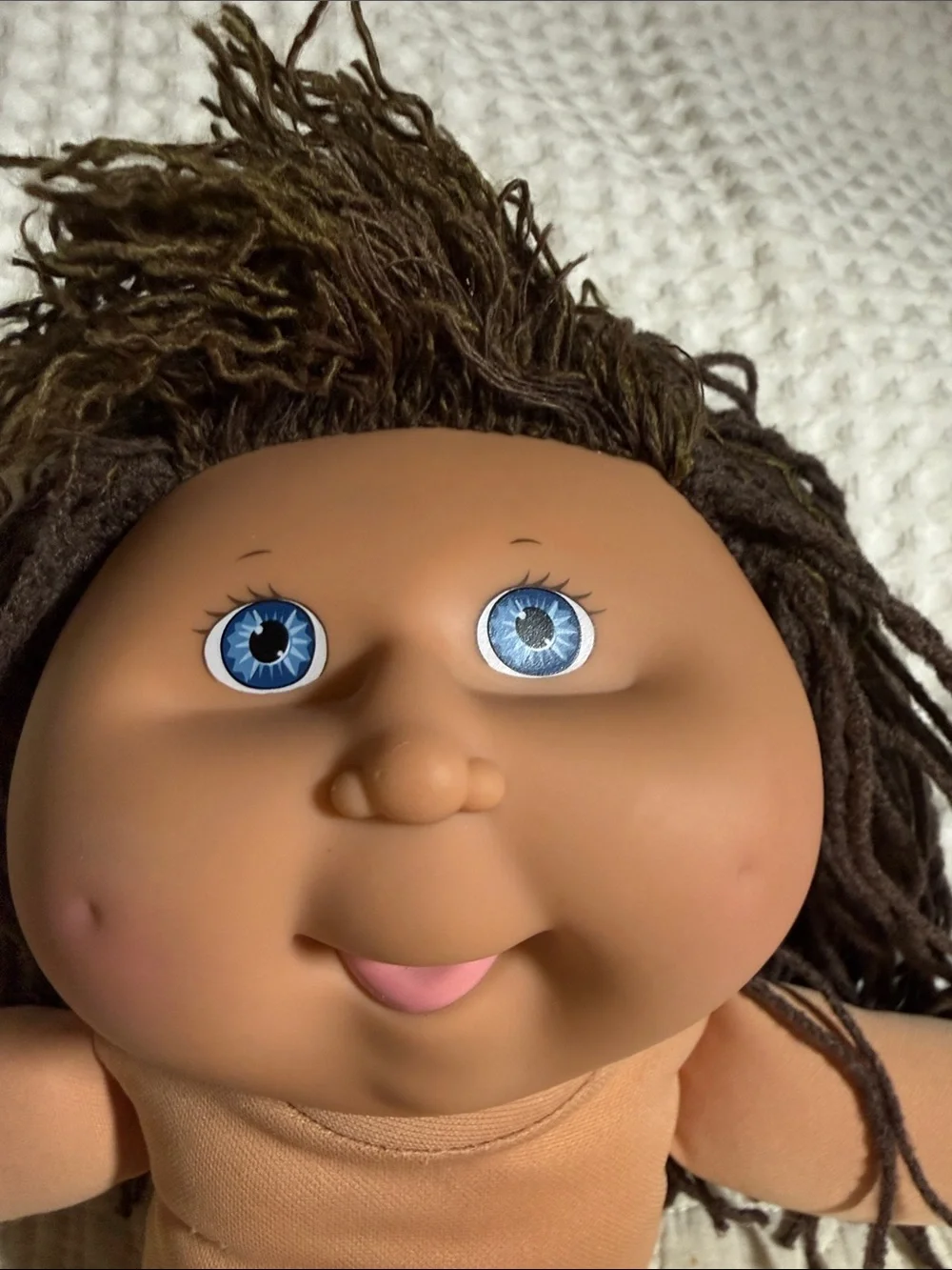 Vintage Cabbage Patch 1990 Pretty Crimp and Curl Brown-Haired First Edition Doll